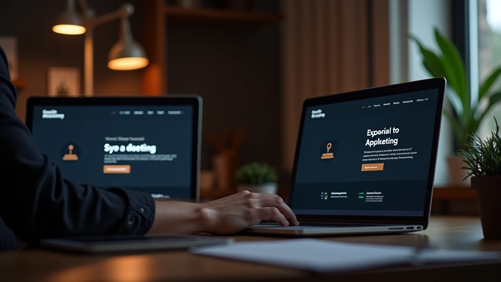 Moderne website voettekst ontwerp met contactgegevens en juridische links op donkere achtergrond